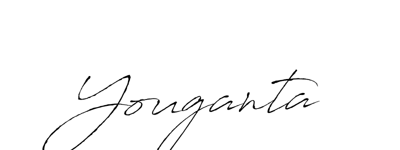 Youganta stylish signature style. Best Handwritten Sign (Antro_Vectra) for my name. Handwritten Signature Collection Ideas for my name Youganta. Youganta signature style 6 images and pictures png