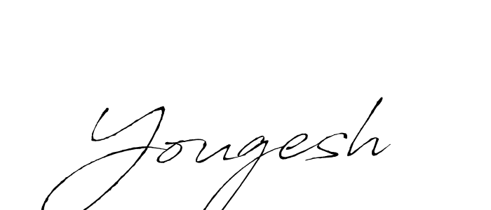 Design your own signature with our free online signature maker. With this signature software, you can create a handwritten (Antro_Vectra) signature for name Yougesh. Yougesh signature style 6 images and pictures png