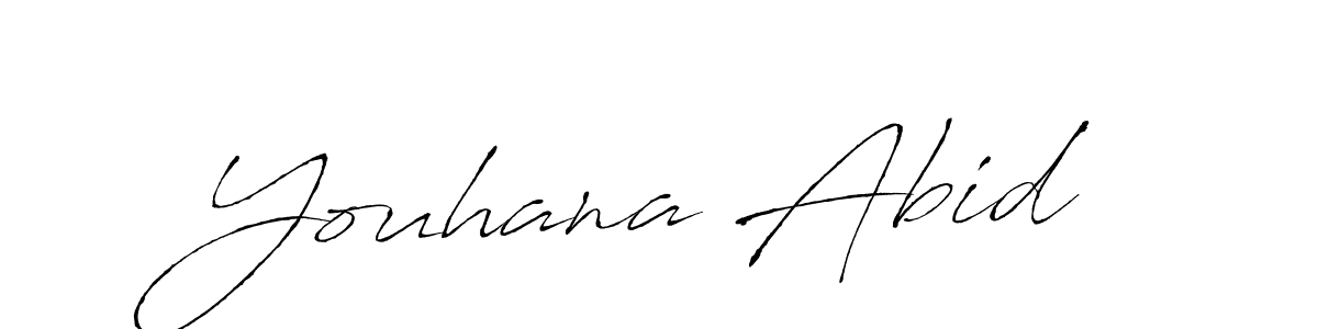 The best way (Antro_Vectra) to make a short signature is to pick only two or three words in your name. The name Youhana Abid include a total of six letters. For converting this name. Youhana Abid signature style 6 images and pictures png