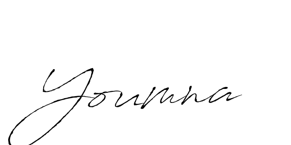 The best way (Antro_Vectra) to make a short signature is to pick only two or three words in your name. The name Youmna include a total of six letters. For converting this name. Youmna signature style 6 images and pictures png