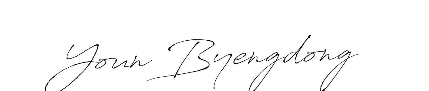 Also we have Youn Byengdong name is the best signature style. Create professional handwritten signature collection using Antro_Vectra autograph style. Youn Byengdong signature style 6 images and pictures png