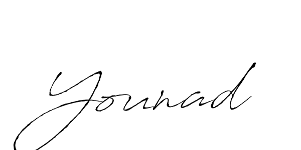 Use a signature maker to create a handwritten signature online. With this signature software, you can design (Antro_Vectra) your own signature for name Younad. Younad signature style 6 images and pictures png