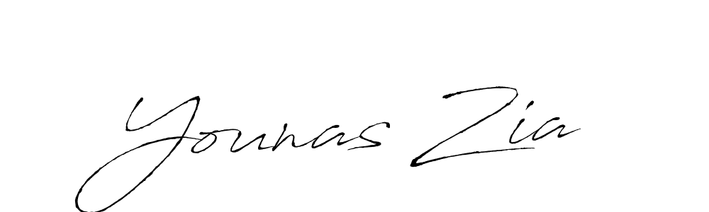 Use a signature maker to create a handwritten signature online. With this signature software, you can design (Antro_Vectra) your own signature for name Younas Zia. Younas Zia signature style 6 images and pictures png