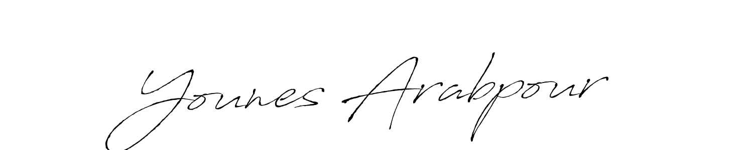 It looks lik you need a new signature style for name Younes Arabpour. Design unique handwritten (Antro_Vectra) signature with our free signature maker in just a few clicks. Younes Arabpour signature style 6 images and pictures png