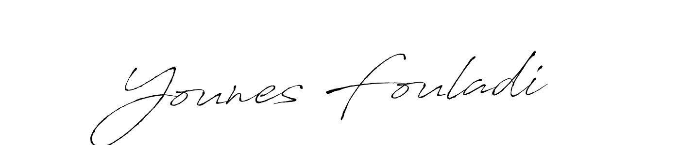 Create a beautiful signature design for name Younes Fouladi. With this signature (Antro_Vectra) fonts, you can make a handwritten signature for free. Younes Fouladi signature style 6 images and pictures png