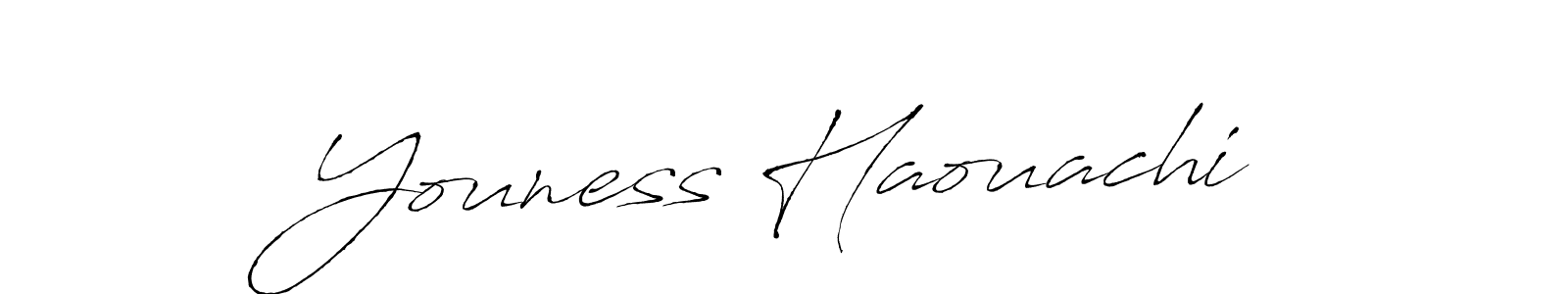 You should practise on your own different ways (Antro_Vectra) to write your name (Youness Haouachi) in signature. don't let someone else do it for you. Youness Haouachi signature style 6 images and pictures png