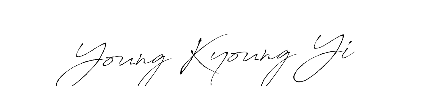 Antro_Vectra is a professional signature style that is perfect for those who want to add a touch of class to their signature. It is also a great choice for those who want to make their signature more unique. Get Young Kyoung Yi name to fancy signature for free. Young Kyoung Yi signature style 6 images and pictures png