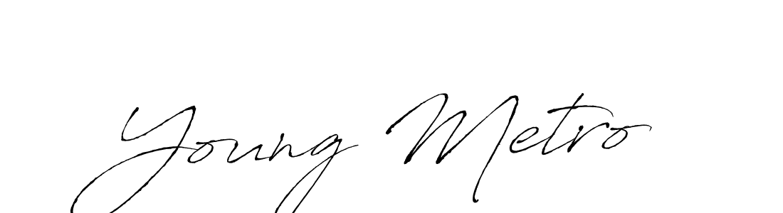 Use a signature maker to create a handwritten signature online. With this signature software, you can design (Antro_Vectra) your own signature for name Young Metro. Young Metro signature style 6 images and pictures png