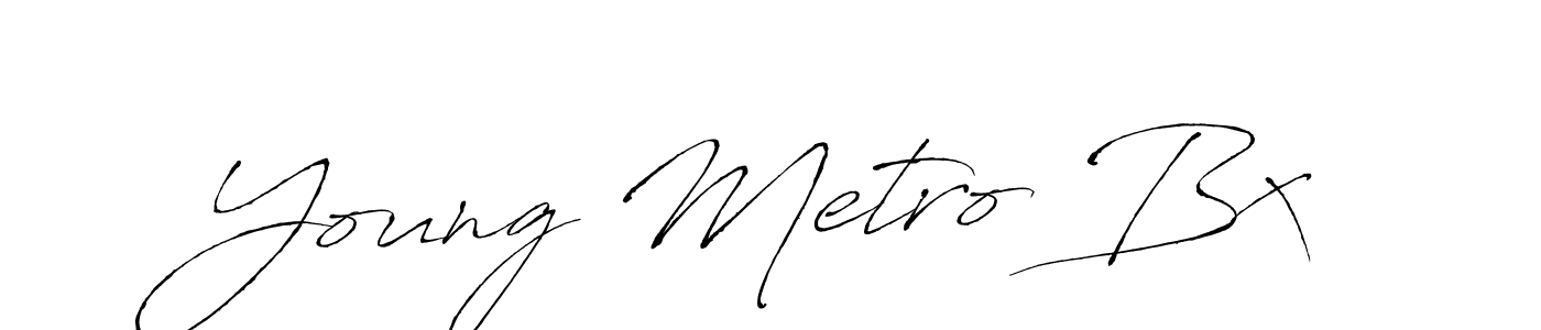 Design your own signature with our free online signature maker. With this signature software, you can create a handwritten (Antro_Vectra) signature for name Young Metro Bx. Young Metro Bx signature style 6 images and pictures png