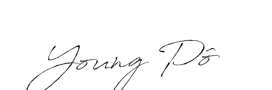 Create a beautiful signature design for name Young Pô. With this signature (Antro_Vectra) fonts, you can make a handwritten signature for free. Young Pô signature style 6 images and pictures png