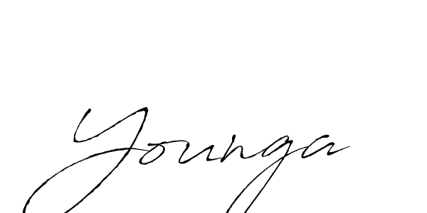 Antro_Vectra is a professional signature style that is perfect for those who want to add a touch of class to their signature. It is also a great choice for those who want to make their signature more unique. Get Younga name to fancy signature for free. Younga signature style 6 images and pictures png