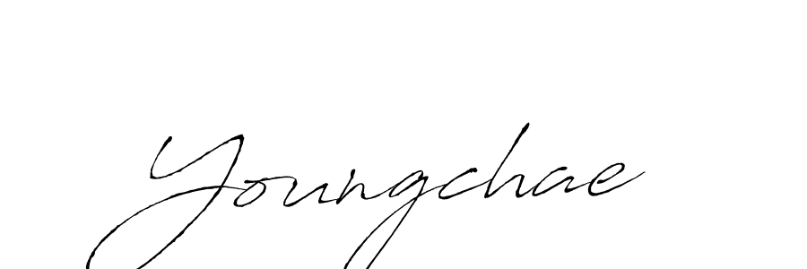 You should practise on your own different ways (Antro_Vectra) to write your name (Youngchae) in signature. don't let someone else do it for you. Youngchae signature style 6 images and pictures png