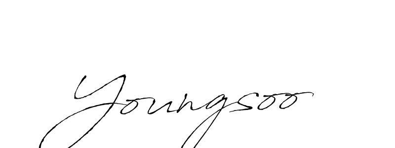 How to make Youngsoo name signature. Use Antro_Vectra style for creating short signs online. This is the latest handwritten sign. Youngsoo signature style 6 images and pictures png