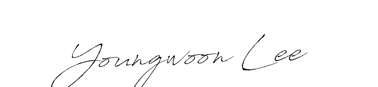 This is the best signature style for the Youngwoon Lee name. Also you like these signature font (Antro_Vectra). Mix name signature. Youngwoon Lee signature style 6 images and pictures png