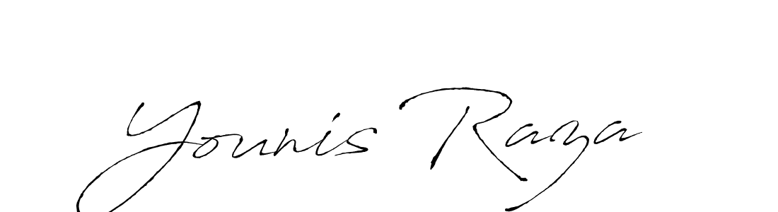 How to make Younis Raza name signature. Use Antro_Vectra style for creating short signs online. This is the latest handwritten sign. Younis Raza signature style 6 images and pictures png