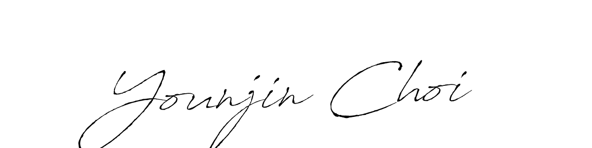 Make a beautiful signature design for name Younjin Choi. With this signature (Antro_Vectra) style, you can create a handwritten signature for free. Younjin Choi signature style 6 images and pictures png