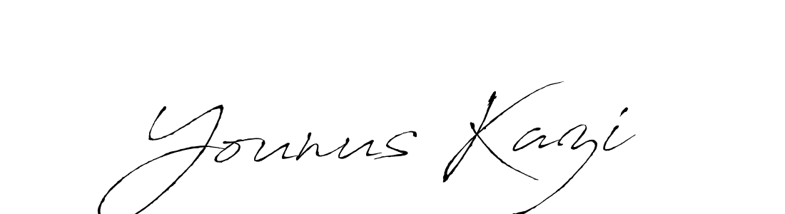 Also we have Younus Kazi name is the best signature style. Create professional handwritten signature collection using Antro_Vectra autograph style. Younus Kazi signature style 6 images and pictures png