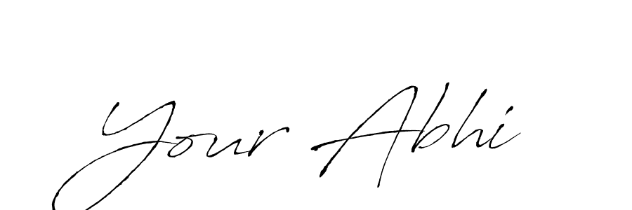 How to make Your Abhi signature? Antro_Vectra is a professional autograph style. Create handwritten signature for Your Abhi name. Your Abhi signature style 6 images and pictures png