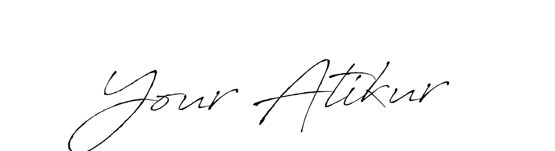 Use a signature maker to create a handwritten signature online. With this signature software, you can design (Antro_Vectra) your own signature for name Your Atikur. Your Atikur signature style 6 images and pictures png