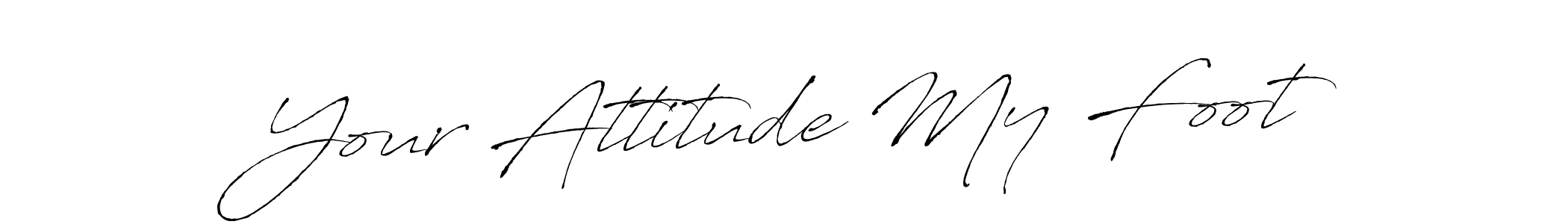 Antro_Vectra is a professional signature style that is perfect for those who want to add a touch of class to their signature. It is also a great choice for those who want to make their signature more unique. Get Your Attitude My Foot name to fancy signature for free. Your Attitude My Foot signature style 6 images and pictures png
