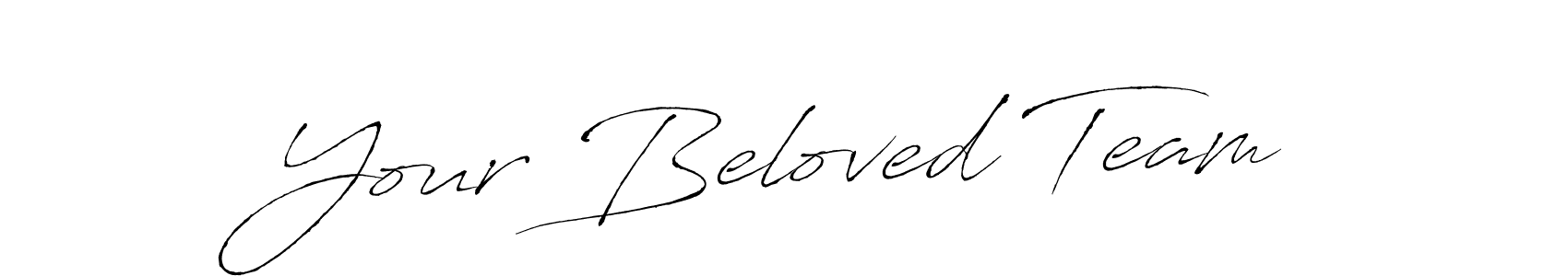 You should practise on your own different ways (Antro_Vectra) to write your name (Your Beloved Team) in signature. don't let someone else do it for you. Your Beloved Team signature style 6 images and pictures png