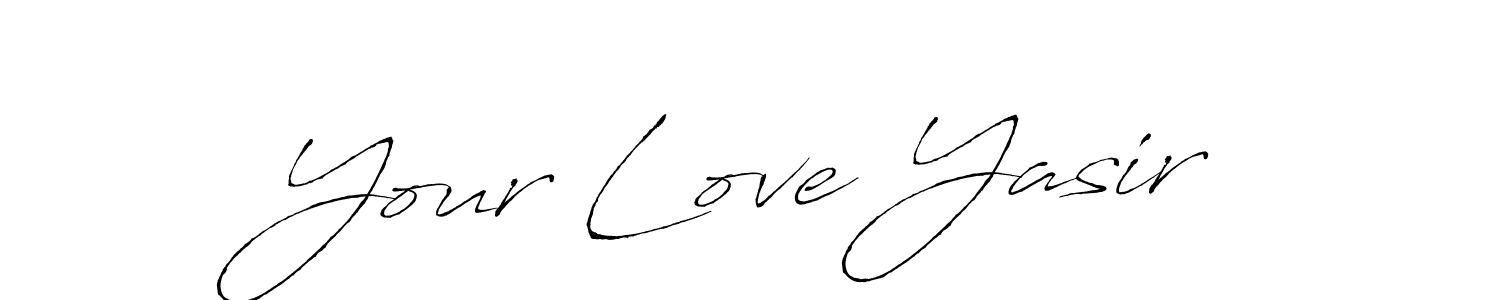 Design your own signature with our free online signature maker. With this signature software, you can create a handwritten (Antro_Vectra) signature for name Your Love Yasir. Your Love Yasir signature style 6 images and pictures png