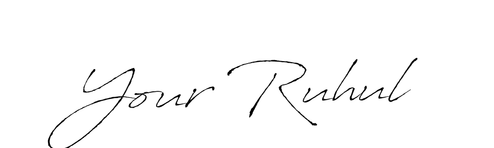 The best way (Antro_Vectra) to make a short signature is to pick only two or three words in your name. The name Your Ruhul include a total of six letters. For converting this name. Your Ruhul signature style 6 images and pictures png