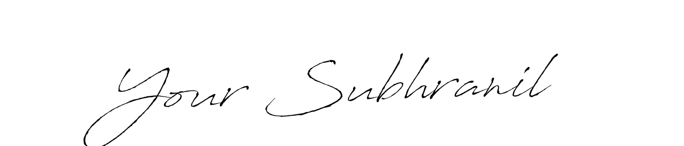 How to make Your Subhranil signature? Antro_Vectra is a professional autograph style. Create handwritten signature for Your Subhranil name. Your Subhranil signature style 6 images and pictures png