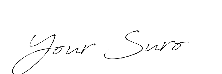 Make a beautiful signature design for name Your Suro. With this signature (Antro_Vectra) style, you can create a handwritten signature for free. Your Suro signature style 6 images and pictures png