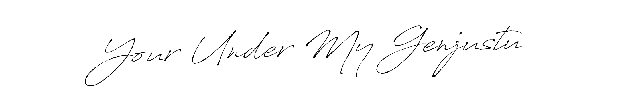 Once you've used our free online signature maker to create your best signature Antro_Vectra style, it's time to enjoy all of the benefits that Your Under My Genjustu name signing documents. Your Under My Genjustu signature style 6 images and pictures png