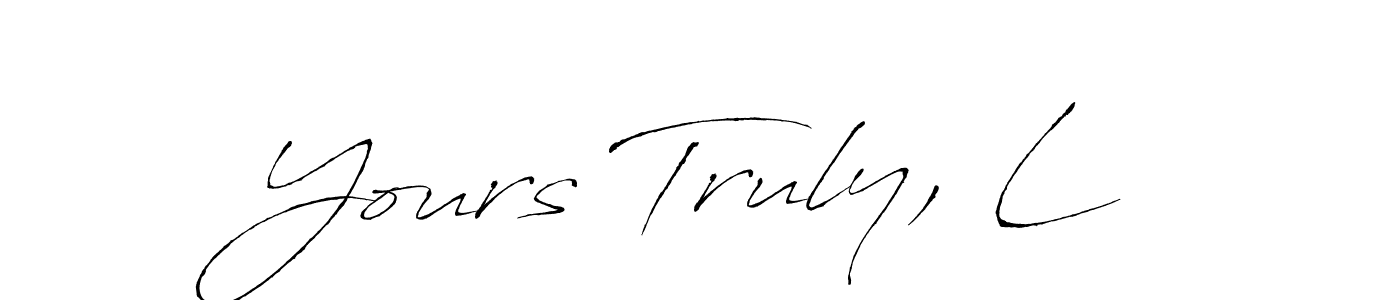 This is the best signature style for the Yours Truly, L name. Also you like these signature font (Antro_Vectra). Mix name signature. Yours Truly, L signature style 6 images and pictures png