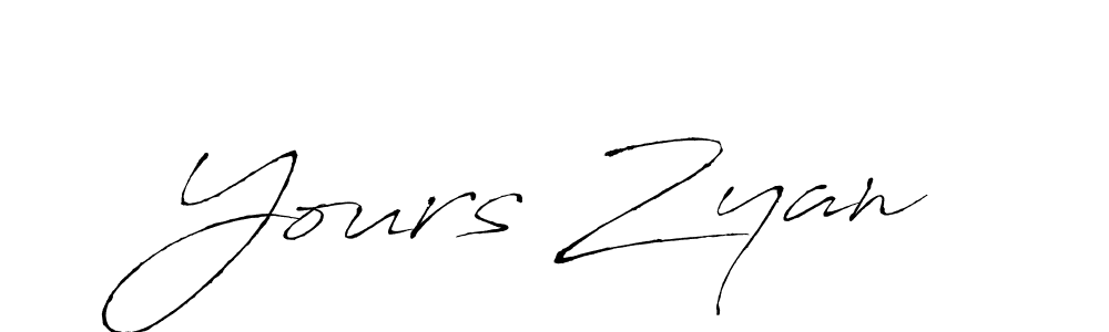 Also we have Yours Zyan name is the best signature style. Create professional handwritten signature collection using Antro_Vectra autograph style. Yours Zyan signature style 6 images and pictures png