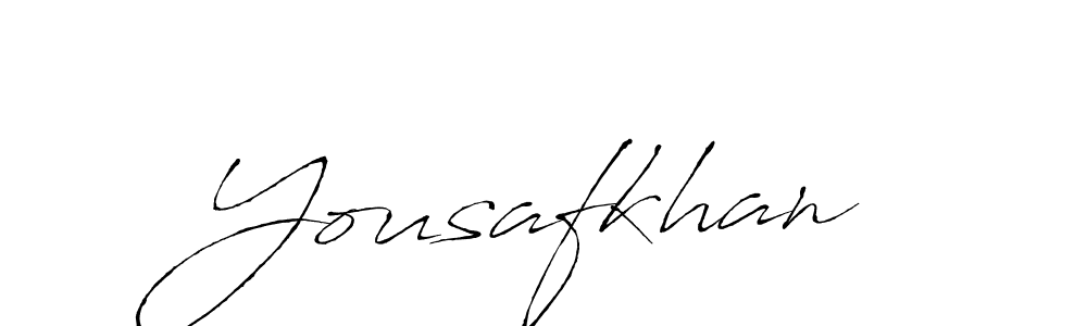 How to make Yousafkhan signature? Antro_Vectra is a professional autograph style. Create handwritten signature for Yousafkhan name. Yousafkhan signature style 6 images and pictures png