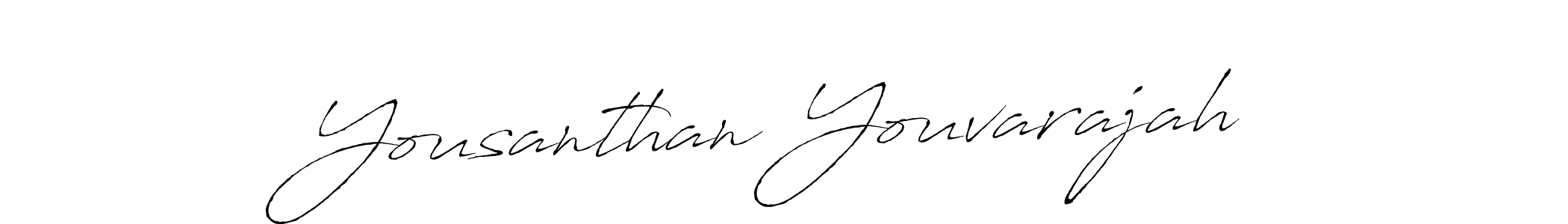 You should practise on your own different ways (Antro_Vectra) to write your name (Yousanthan Youvarajah) in signature. don't let someone else do it for you. Yousanthan Youvarajah signature style 6 images and pictures png