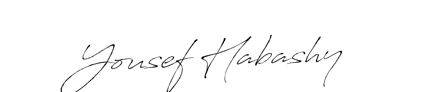 Design your own signature with our free online signature maker. With this signature software, you can create a handwritten (Antro_Vectra) signature for name Yousef Habashy. Yousef Habashy signature style 6 images and pictures png