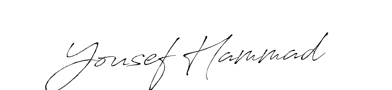 How to make Yousef Hammad name signature. Use Antro_Vectra style for creating short signs online. This is the latest handwritten sign. Yousef Hammad signature style 6 images and pictures png