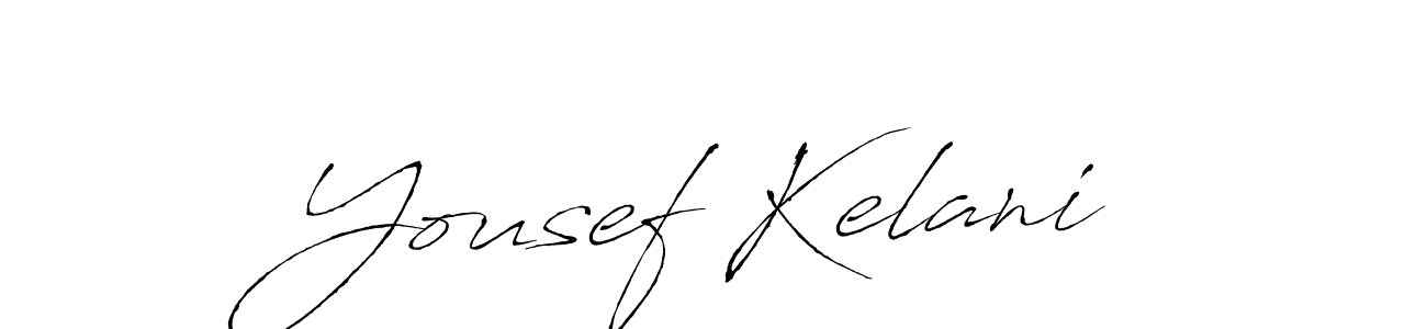 Yousef Kelani stylish signature style. Best Handwritten Sign (Antro_Vectra) for my name. Handwritten Signature Collection Ideas for my name Yousef Kelani. Yousef Kelani signature style 6 images and pictures png