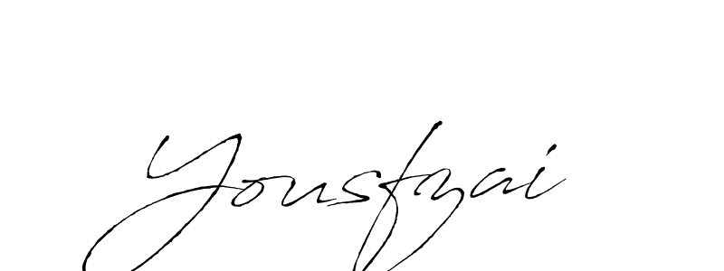 Make a beautiful signature design for name Yousfzai. With this signature (Antro_Vectra) style, you can create a handwritten signature for free. Yousfzai signature style 6 images and pictures png