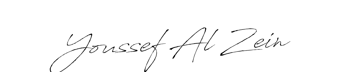 Make a beautiful signature design for name Youssef Al Zein. With this signature (Antro_Vectra) style, you can create a handwritten signature for free. Youssef Al Zein signature style 6 images and pictures png