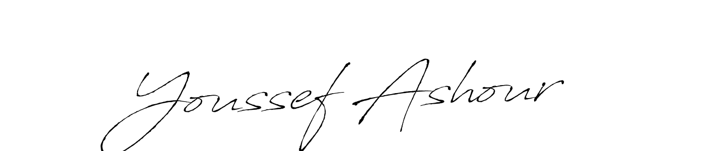 Make a beautiful signature design for name Youssef Ashour. With this signature (Antro_Vectra) style, you can create a handwritten signature for free. Youssef Ashour signature style 6 images and pictures png