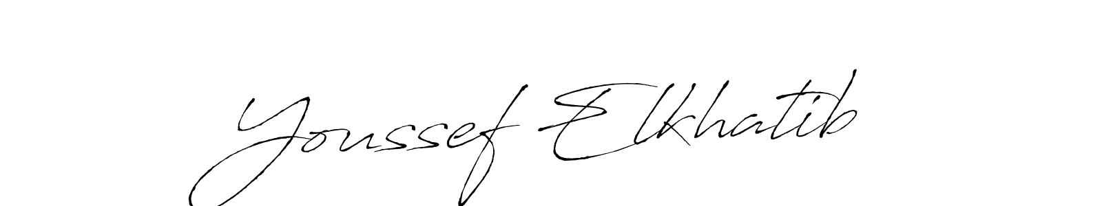 Use a signature maker to create a handwritten signature online. With this signature software, you can design (Antro_Vectra) your own signature for name Youssef Elkhatib. Youssef Elkhatib signature style 6 images and pictures png