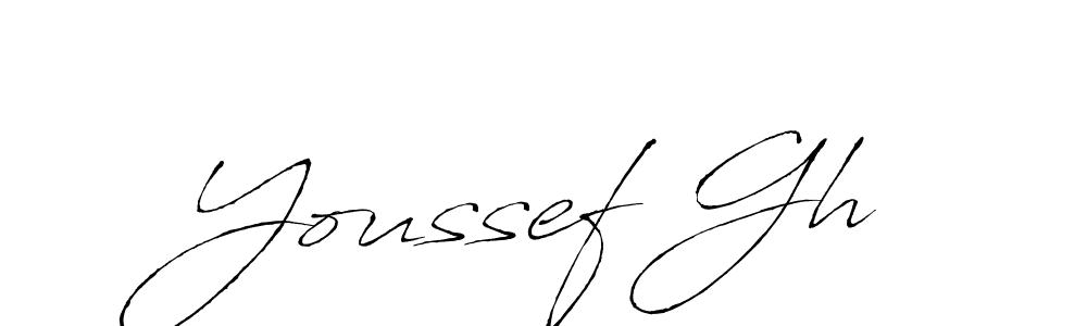 How to make Youssef Gh signature? Antro_Vectra is a professional autograph style. Create handwritten signature for Youssef Gh name. Youssef Gh signature style 6 images and pictures png
