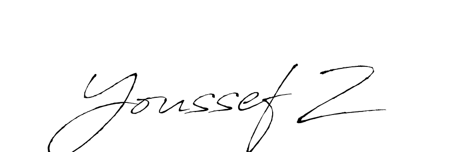 Make a beautiful signature design for name Youssef Z. With this signature (Antro_Vectra) style, you can create a handwritten signature for free. Youssef Z signature style 6 images and pictures png