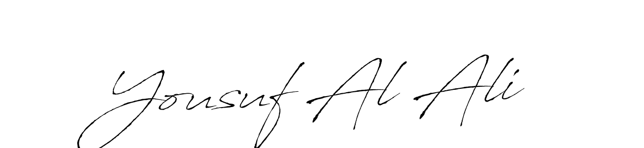 Create a beautiful signature design for name Yousuf Al Ali. With this signature (Antro_Vectra) fonts, you can make a handwritten signature for free. Yousuf Al Ali signature style 6 images and pictures png