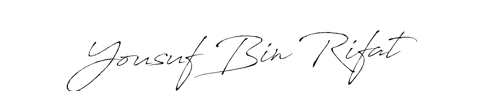 Use a signature maker to create a handwritten signature online. With this signature software, you can design (Antro_Vectra) your own signature for name Yousuf Bin Rifat. Yousuf Bin Rifat signature style 6 images and pictures png