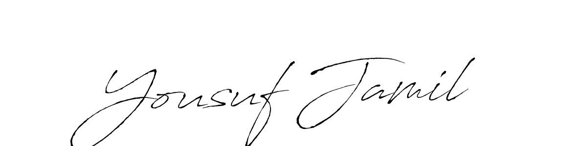 Also we have Yousuf Jamil name is the best signature style. Create professional handwritten signature collection using Antro_Vectra autograph style. Yousuf Jamil signature style 6 images and pictures png