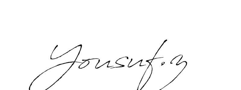 How to make Yousuf.z name signature. Use Antro_Vectra style for creating short signs online. This is the latest handwritten sign. Yousuf.z signature style 6 images and pictures png