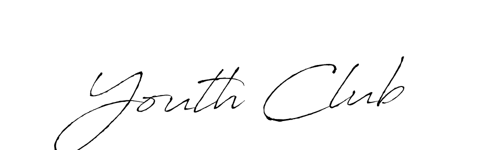 Design your own signature with our free online signature maker. With this signature software, you can create a handwritten (Antro_Vectra) signature for name Youth Club. Youth Club signature style 6 images and pictures png