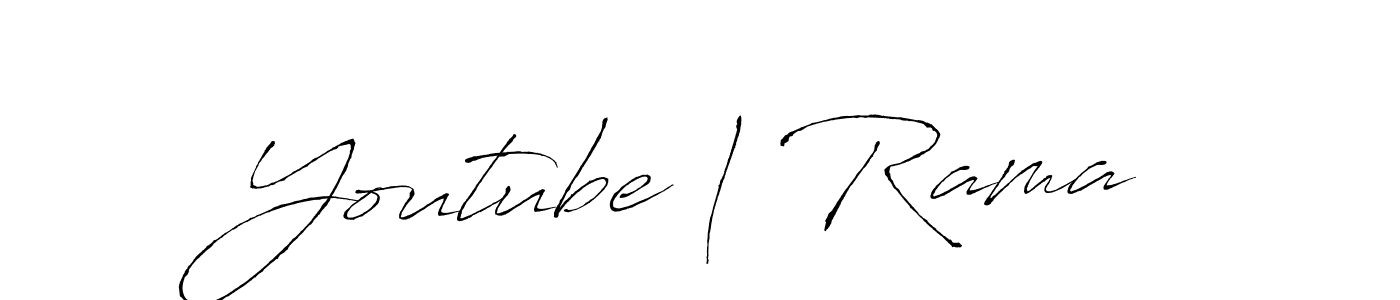 It looks lik you need a new signature style for name Youtube | Rama. Design unique handwritten (Antro_Vectra) signature with our free signature maker in just a few clicks. Youtube | Rama signature style 6 images and pictures png