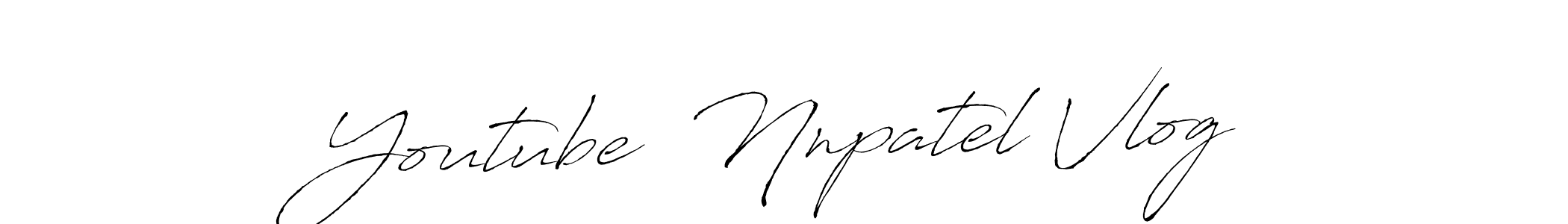 How to Draw Youtube  Nnpatel Vlog signature style? Antro_Vectra is a latest design signature styles for name Youtube  Nnpatel Vlog. Youtube  Nnpatel Vlog signature style 6 images and pictures png